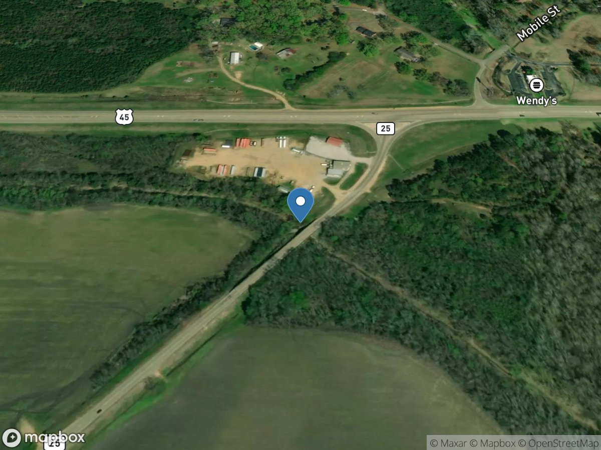 James Creek at Aberdeen, MS location