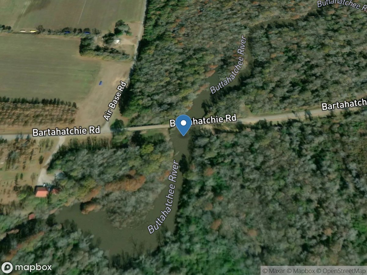 Buttahatchee River near Aberdeen, MS location