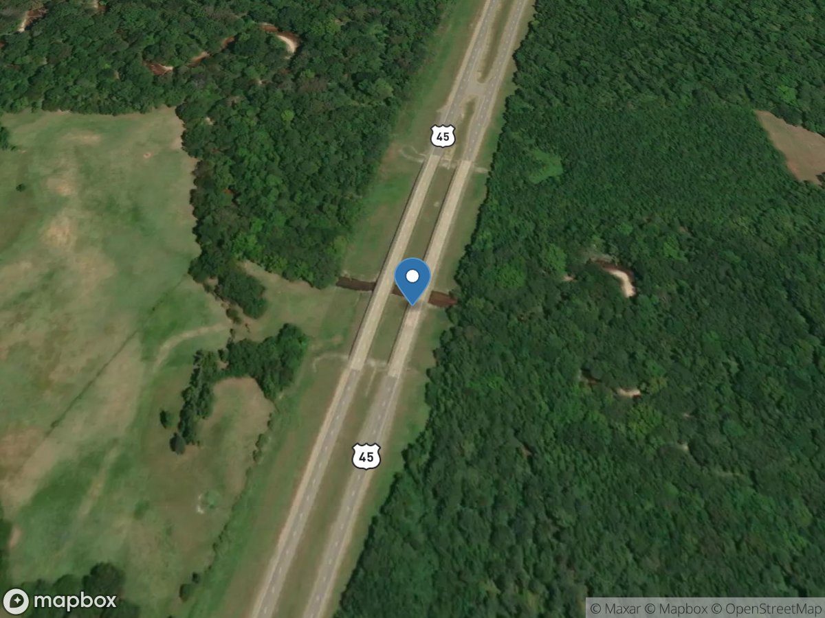 Sucarnoochee River near Porterville, MS location