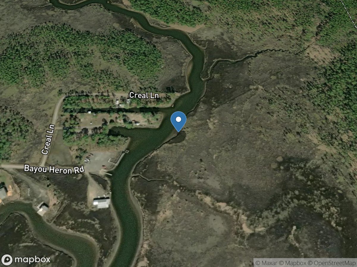 Bayou Heron at Bayou Heron Road near Pecan, MS location