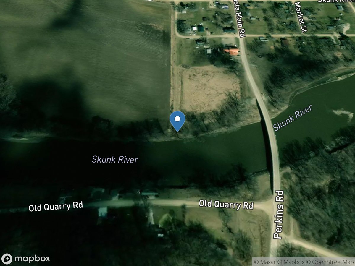Skunk River at Augusta, IA location
