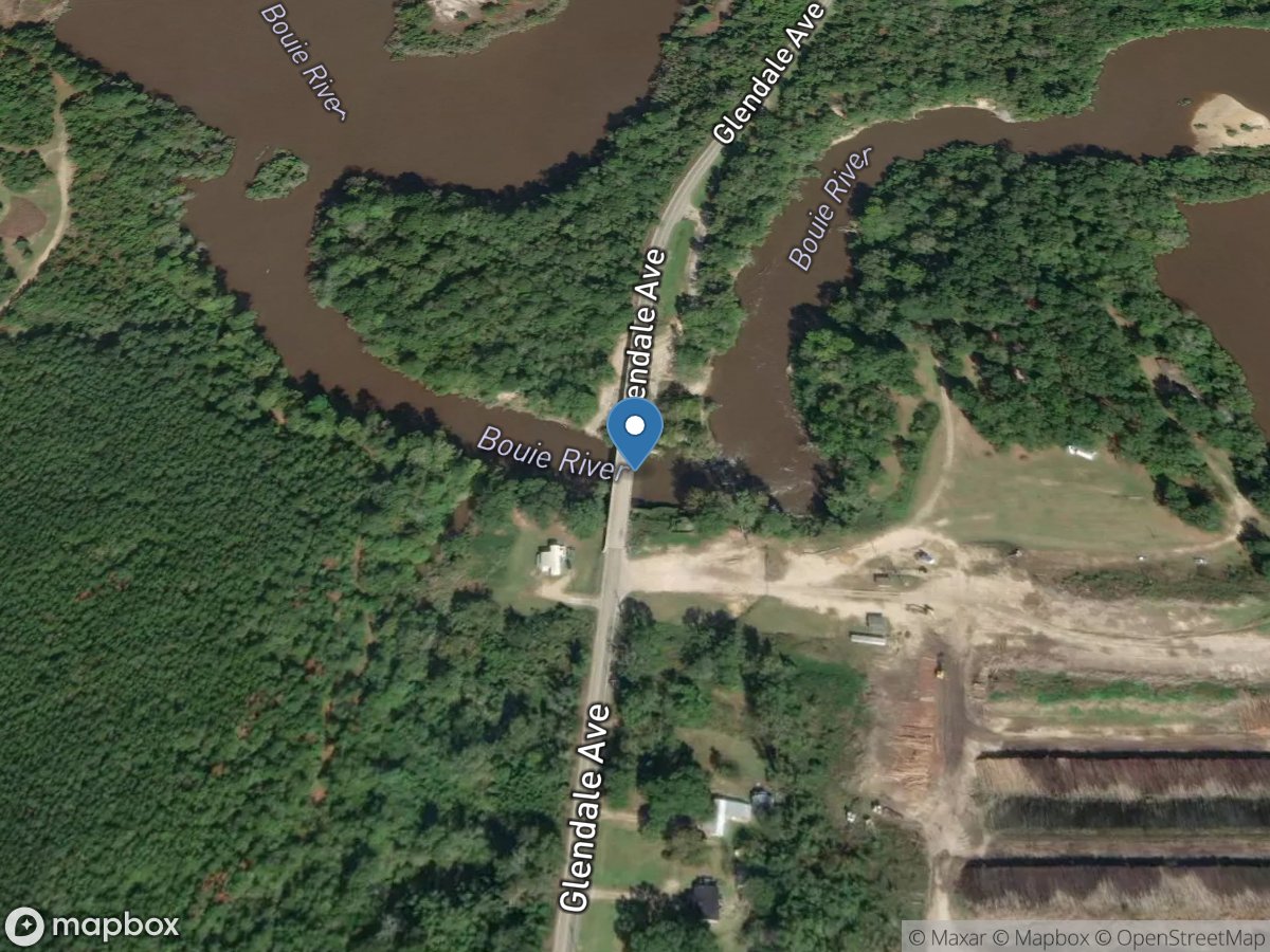 Bouie River at Glendale Avenue at Hattiesburg, MS location