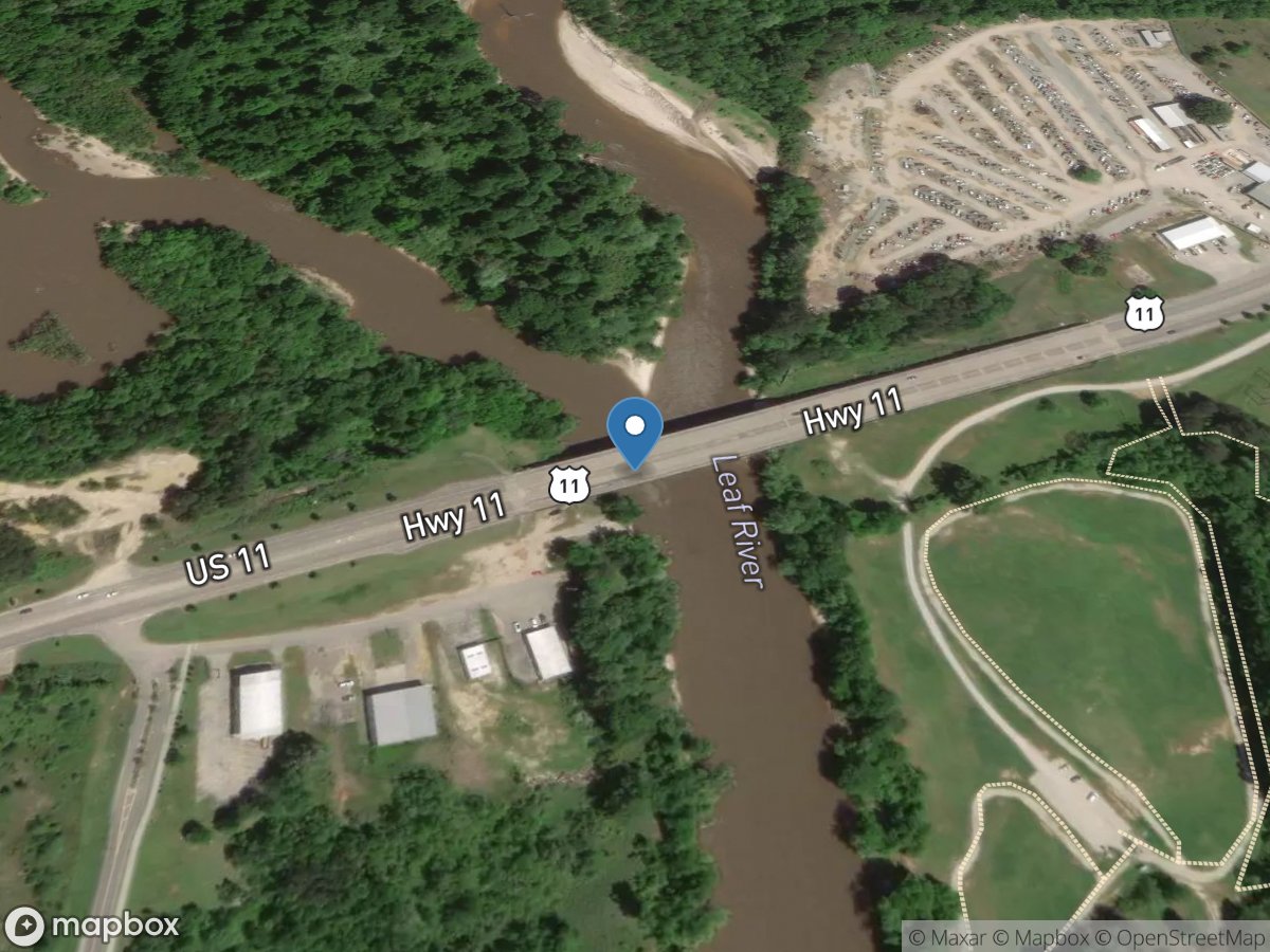 Leaf River at Hattiesburg, MS location