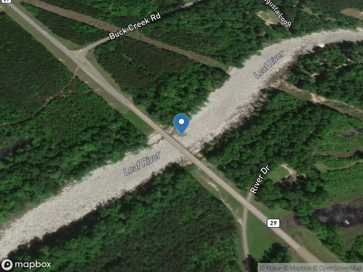 Leaf River near New Augusta, MS location