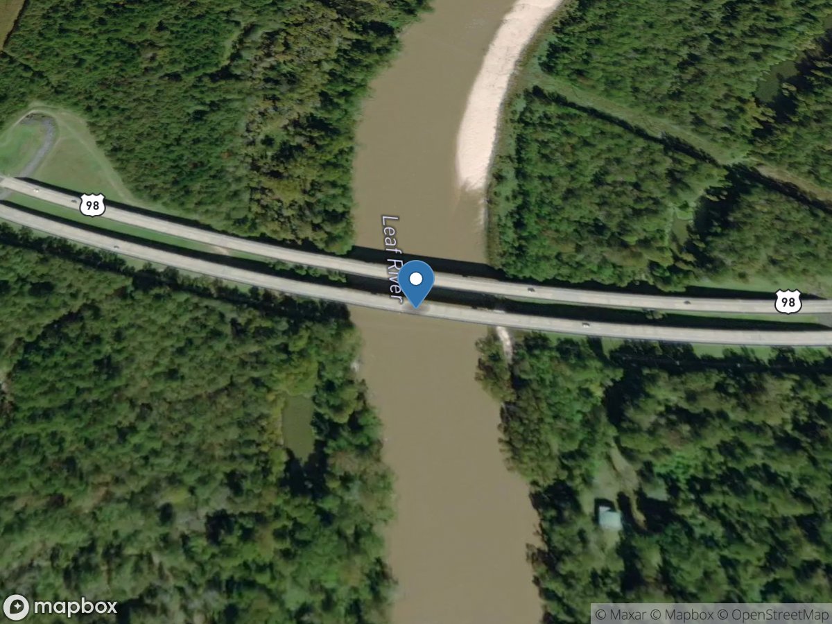 Leaf River near McLain, MS location