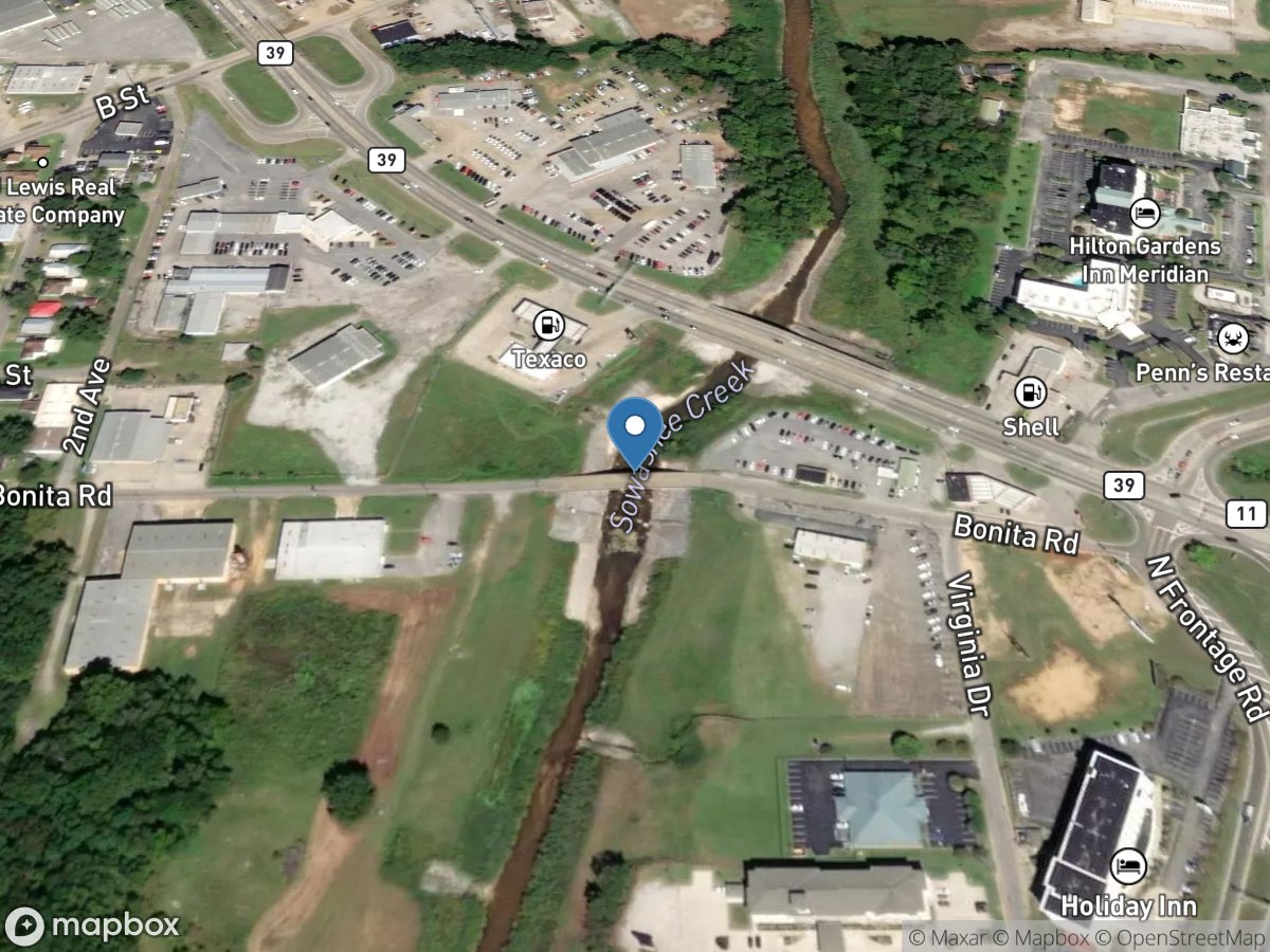 Sowashee Creek at Meridian, MS location