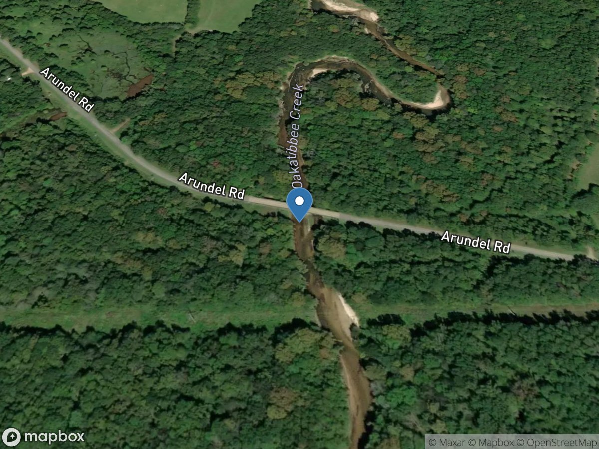 Okatibbee Creek at Arundel, MS location