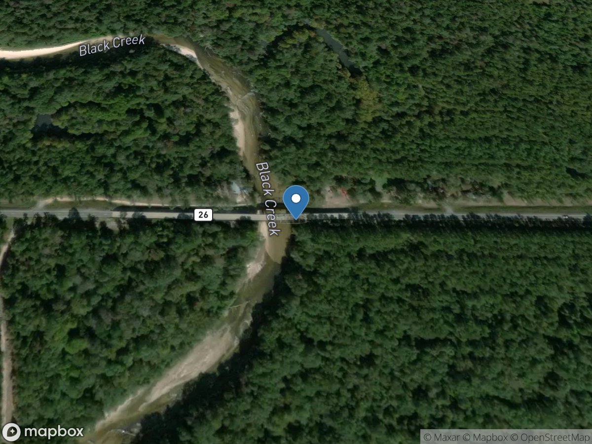 Black Creek near Wiggins, MS location