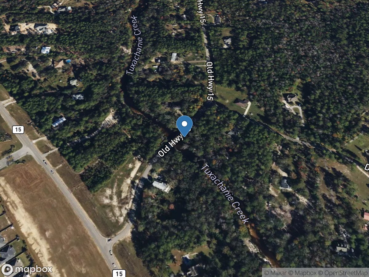 Tuxachanie Creek near Biloxi, MS location
