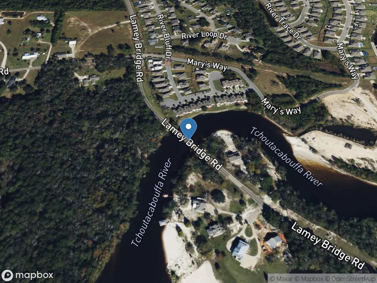 Tchoutacabouffa River near D'iberville, MS location