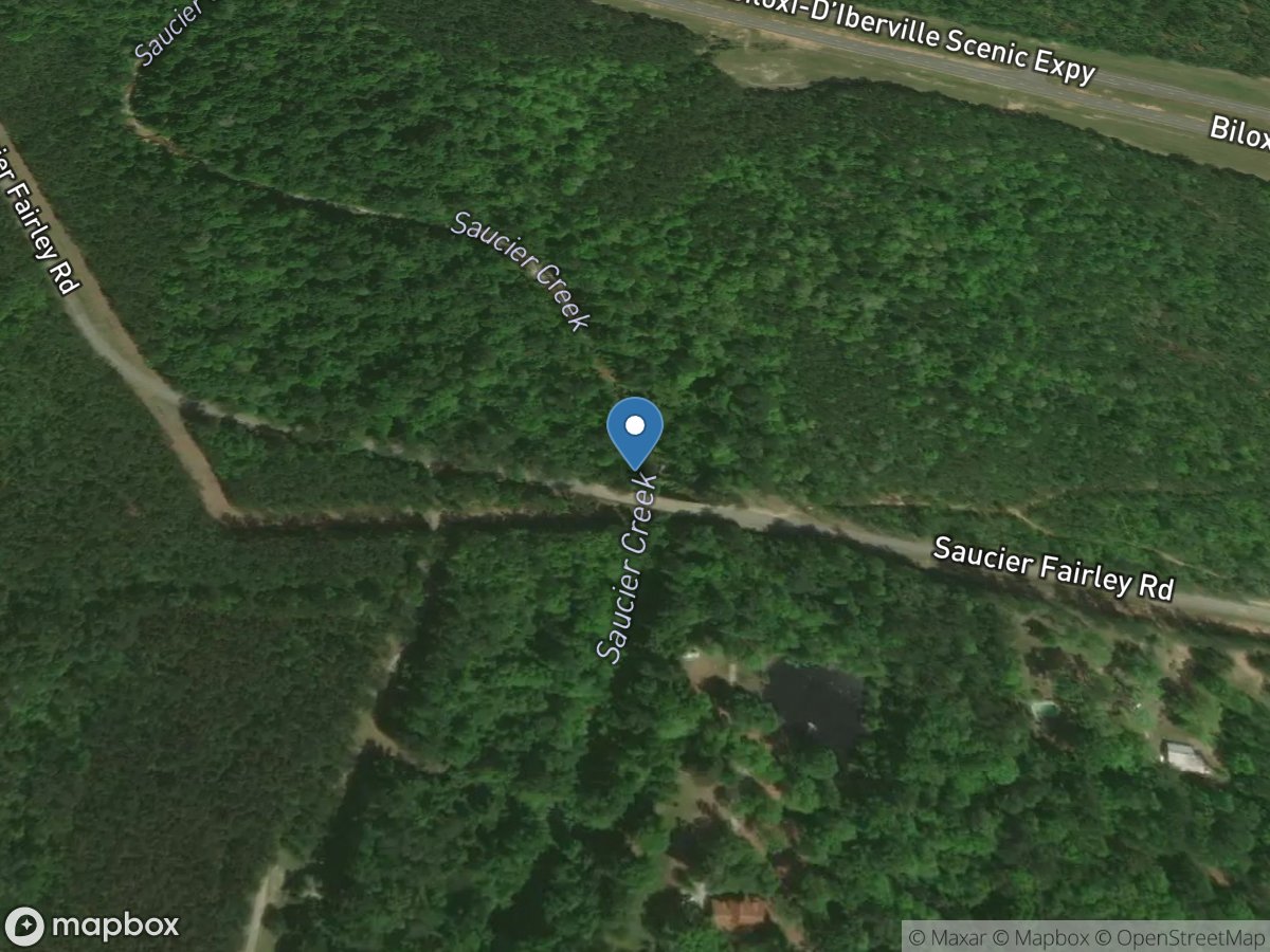 Saucier Creek near Saucier, MS location