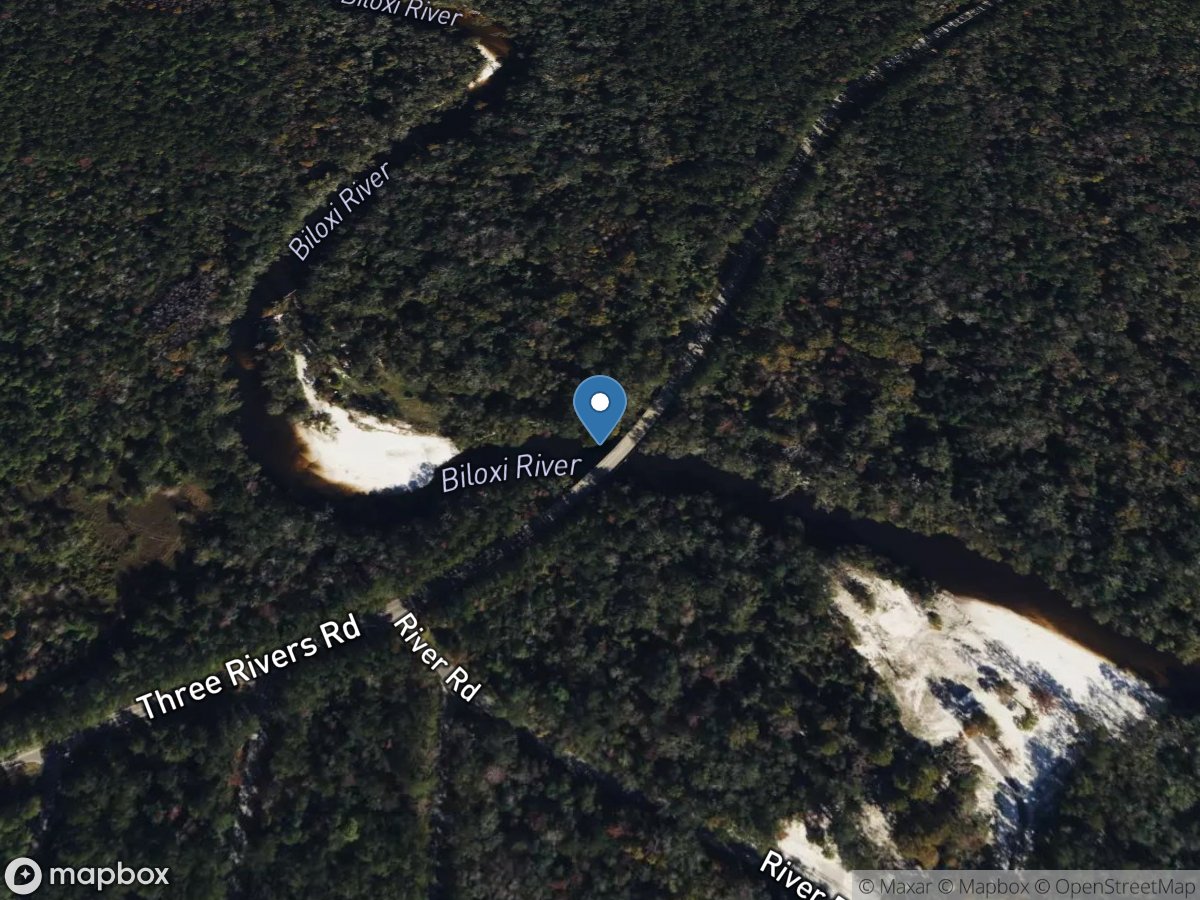 Biloxi River near Lyman, MS location