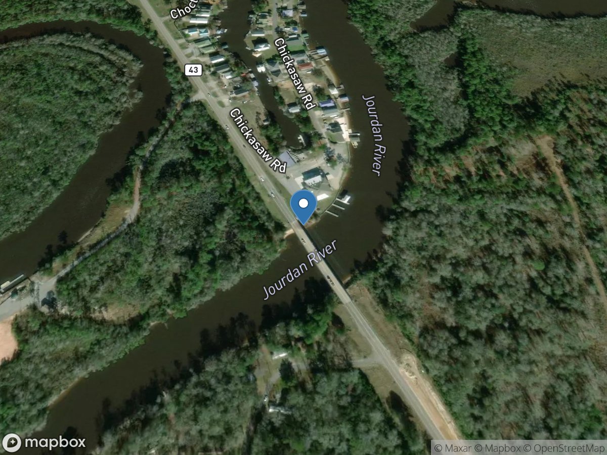 Jourdan River near Bay ST Louis, MS location