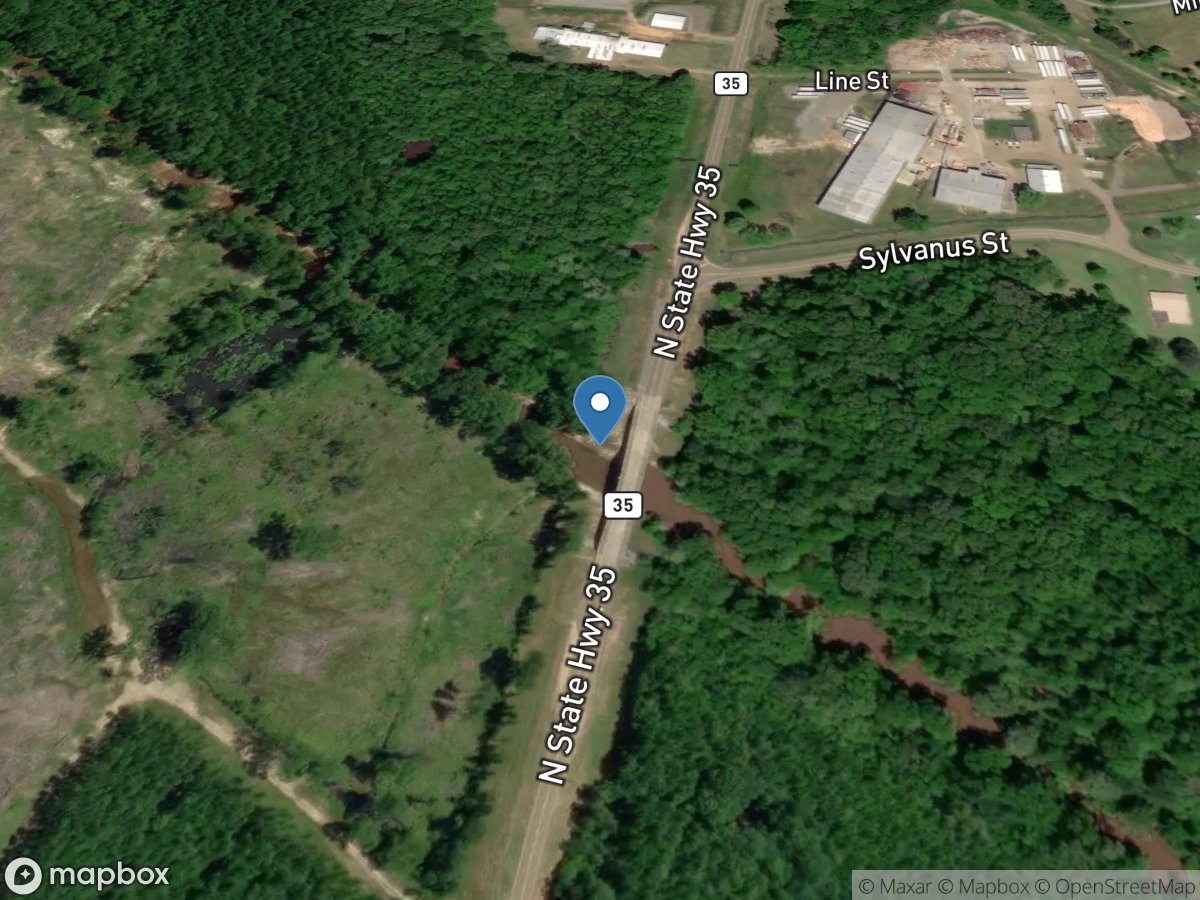 Tuscolameta Creek at Walnut Grove, MS location