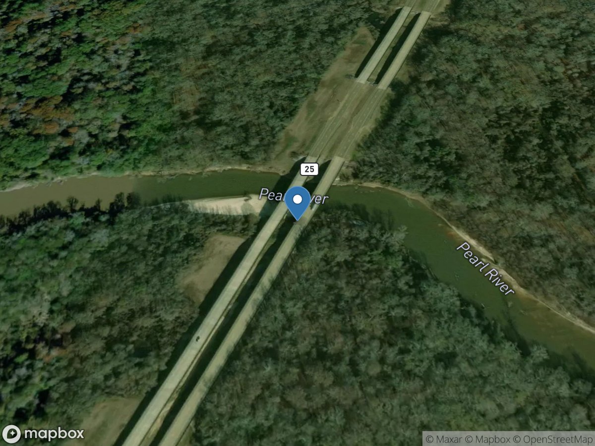 Pearl River near Lena, MS location