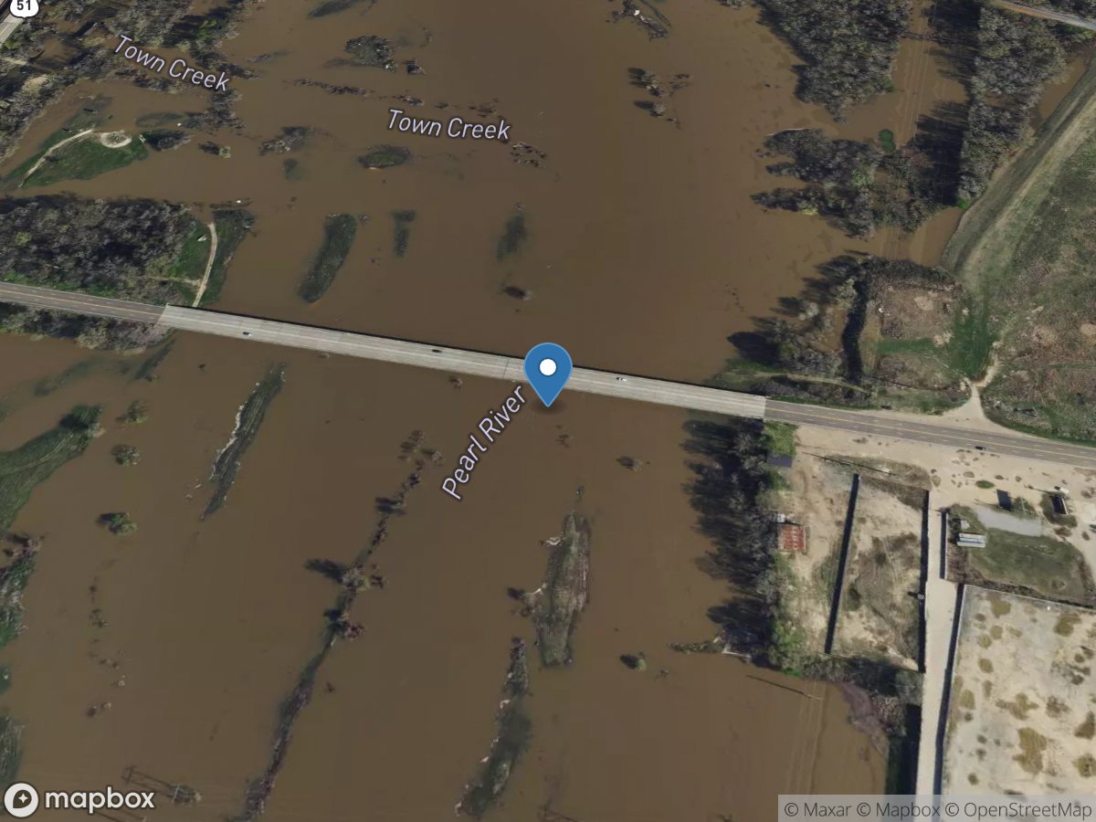 Pearl River at Jackson, MS location