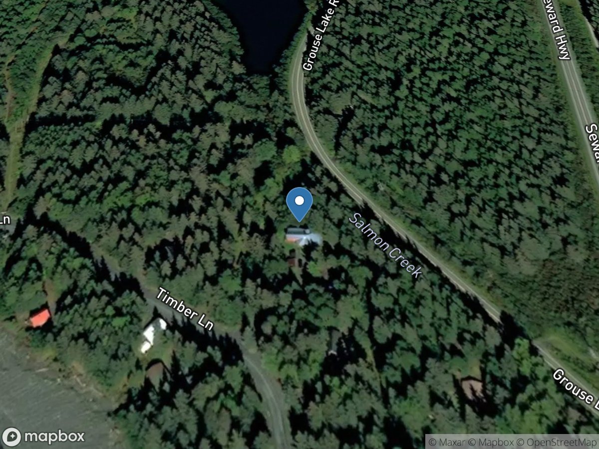 Grouse Creek at Grouse Lake Outlet near Seward AK location