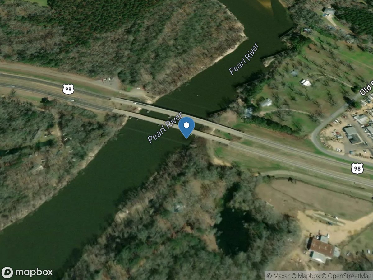 Pearl River near Columbia, MS location