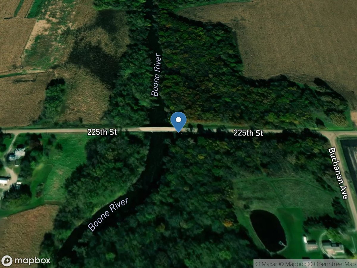 Boone River near Goldfield, IA location