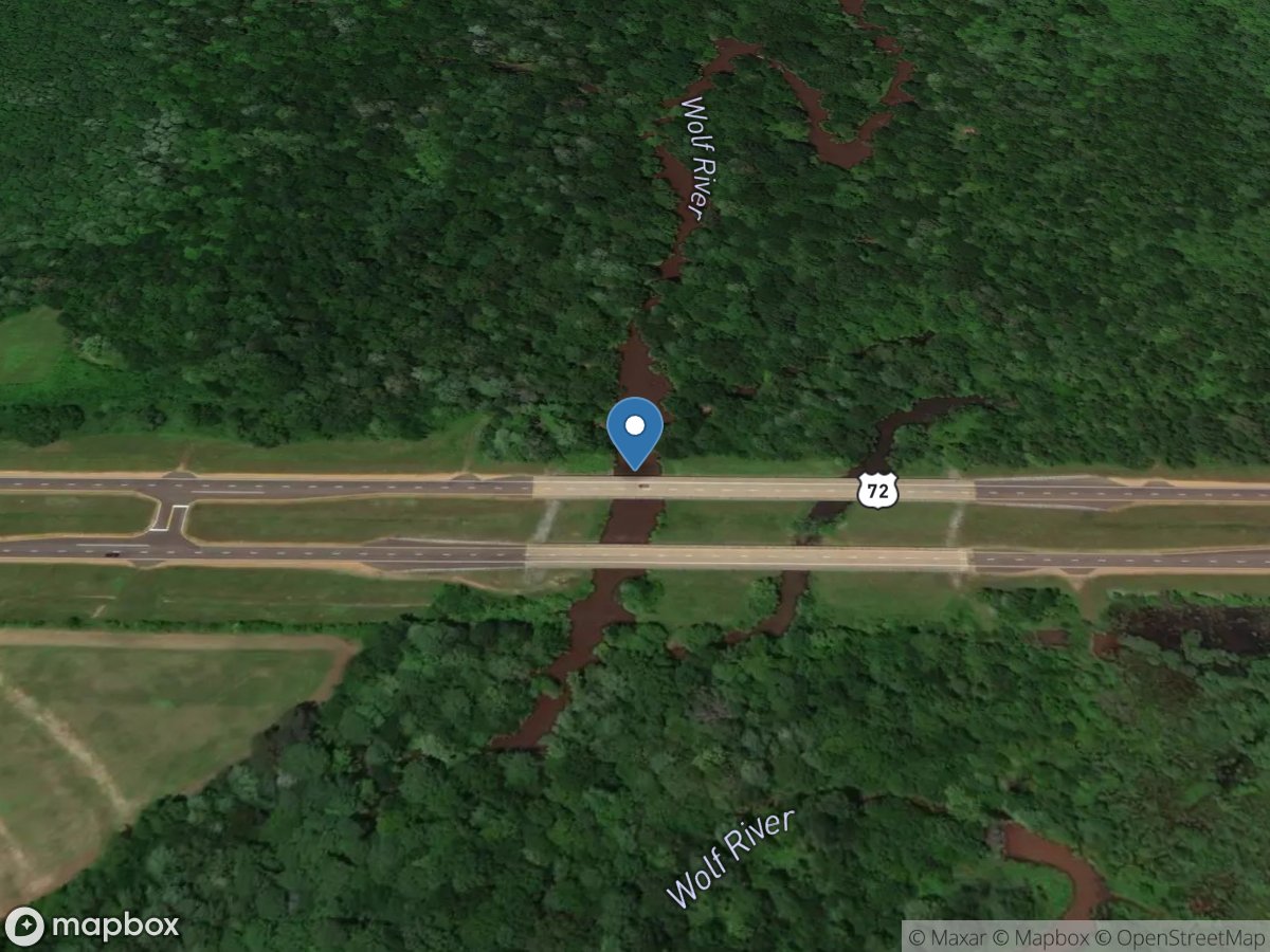 Wolf River at Springhill, MS location