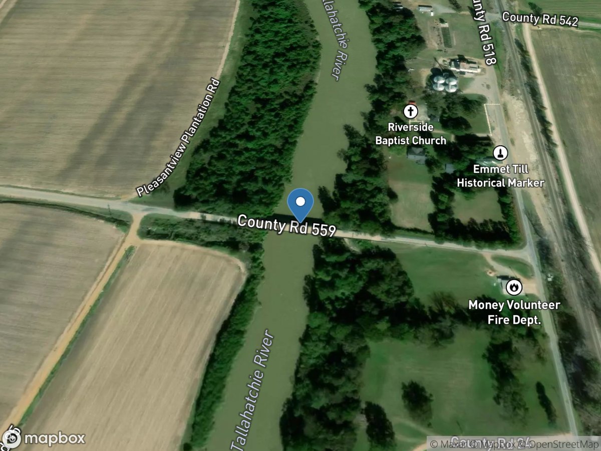 Tallahatchie River at Money, MS location