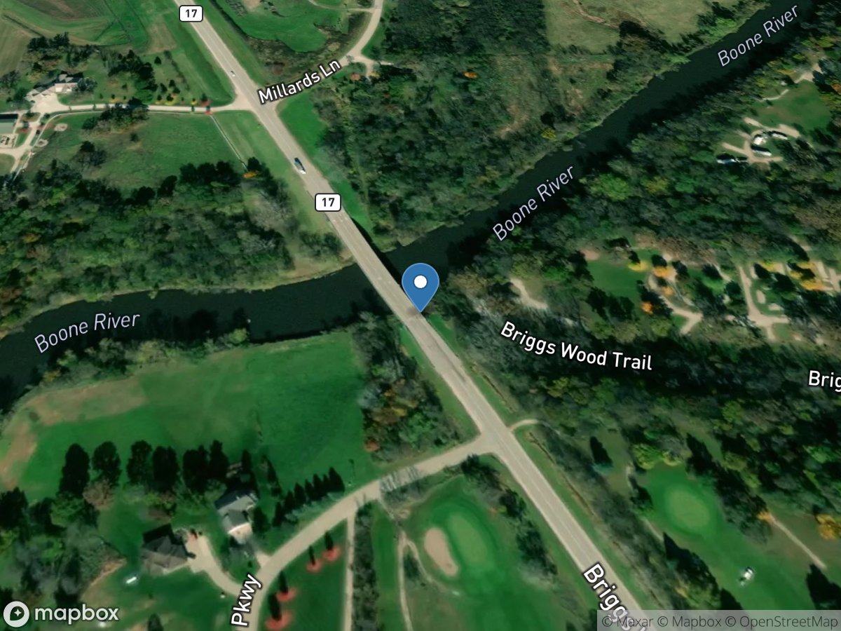 Boone River near Webster City, IA location