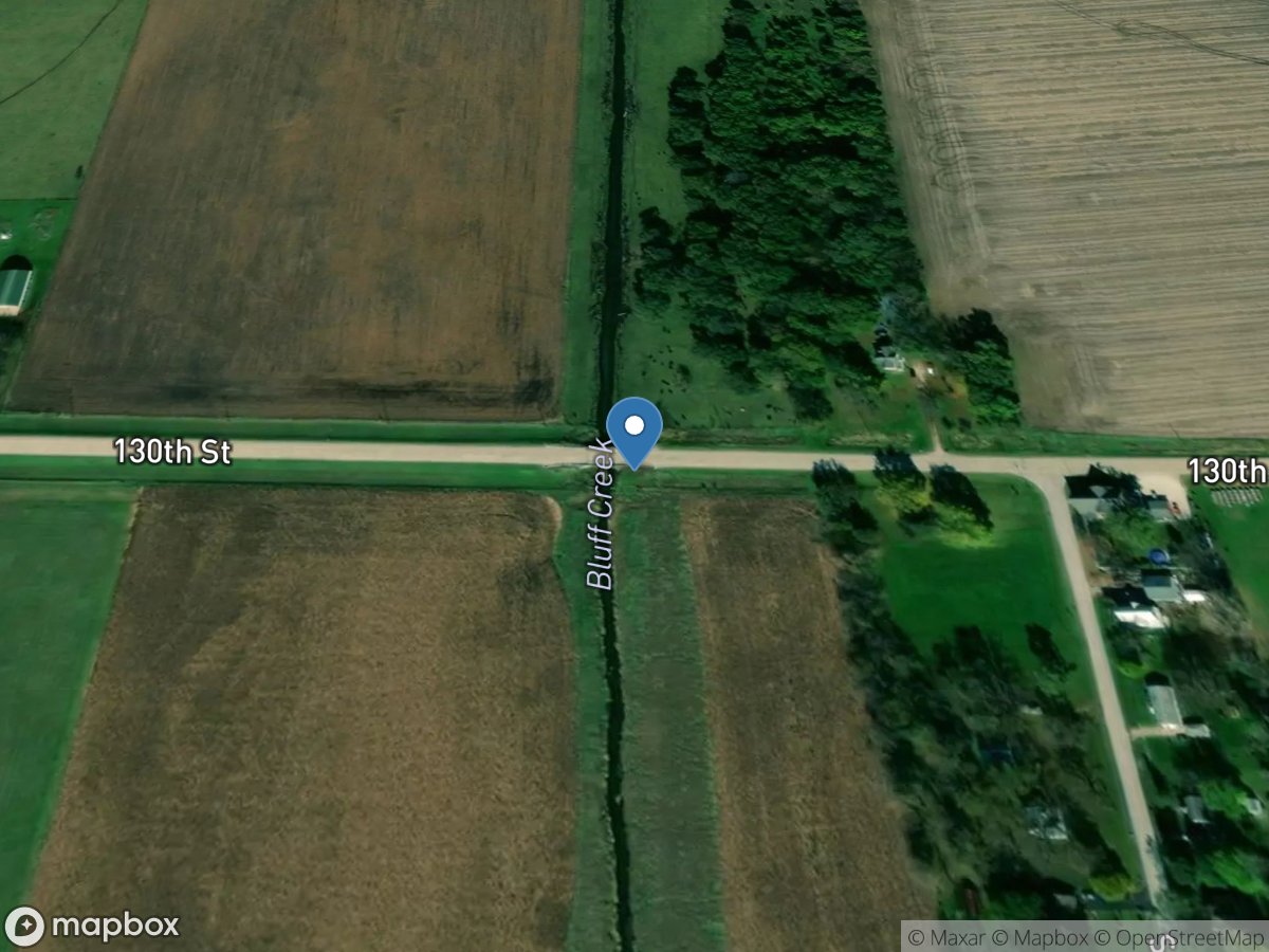 Bluff Creek at Pilot Mound, IA location