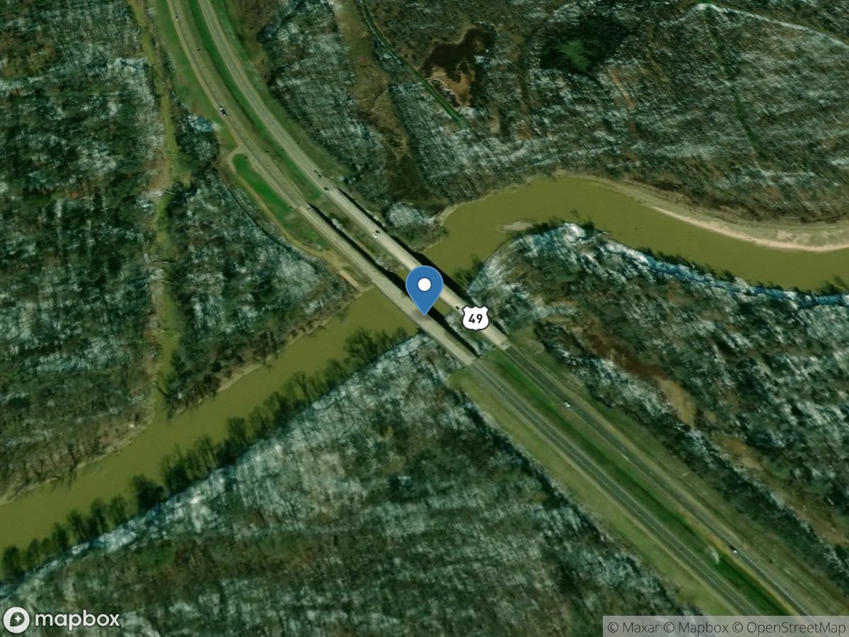 Big Black River near Bentonia, MS location