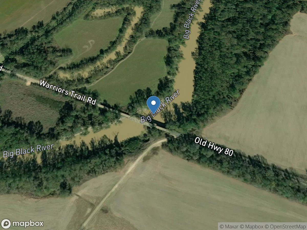 Big Black River near Bovina, MS location
