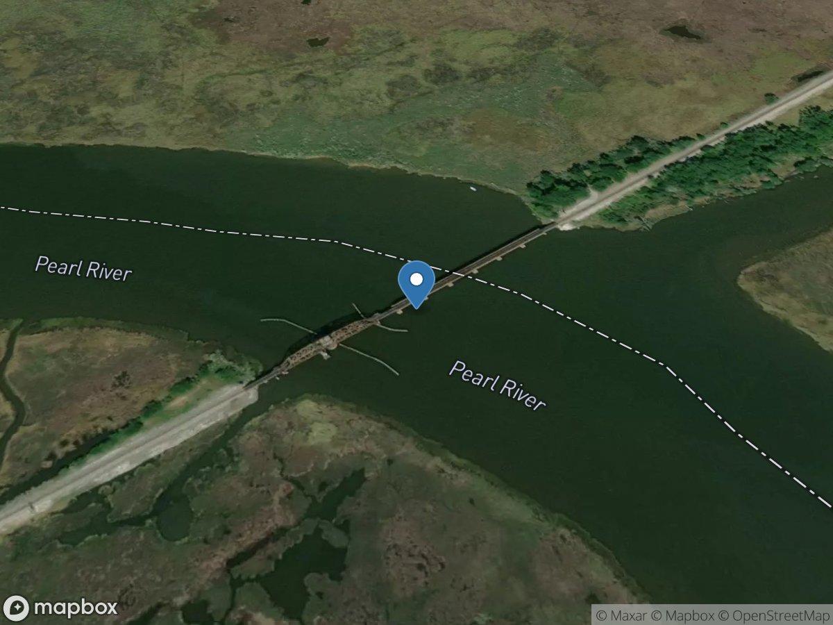 East Pearl River at Csx Railroad near Claiborne, MS location