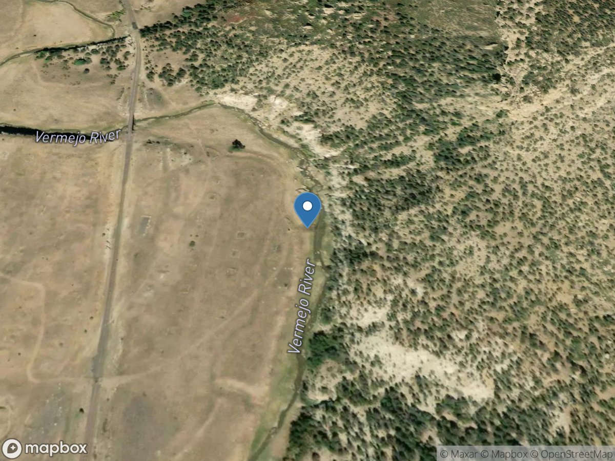 Vermejo River near Dawson, NM location