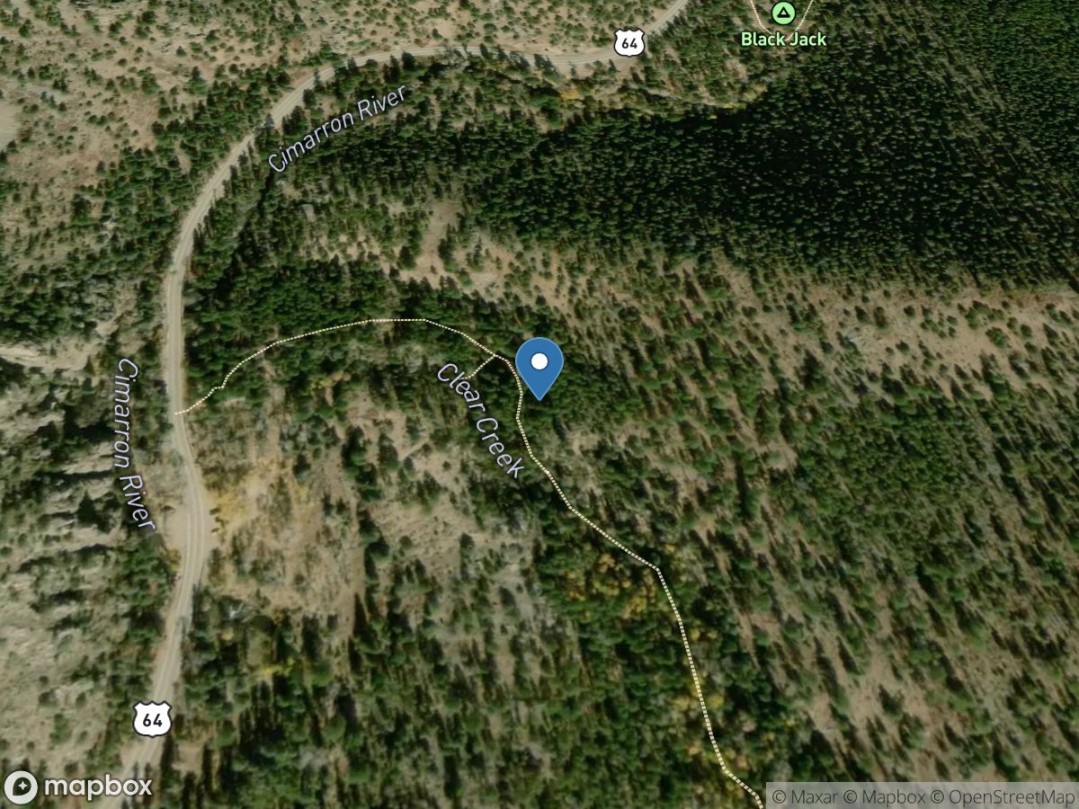 CLEAR Creek Near UTE PARK, NM location