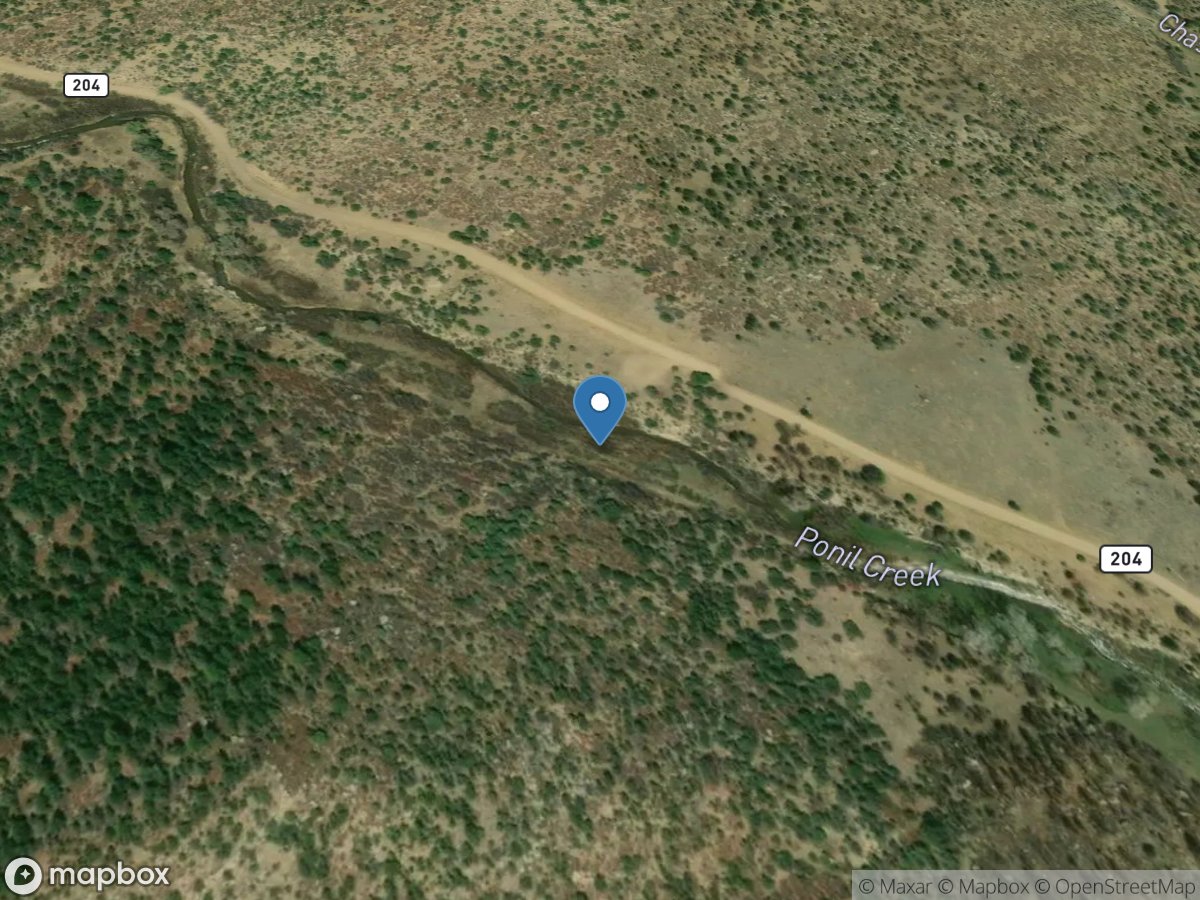 Ponil Creek near Cimarron, NM location