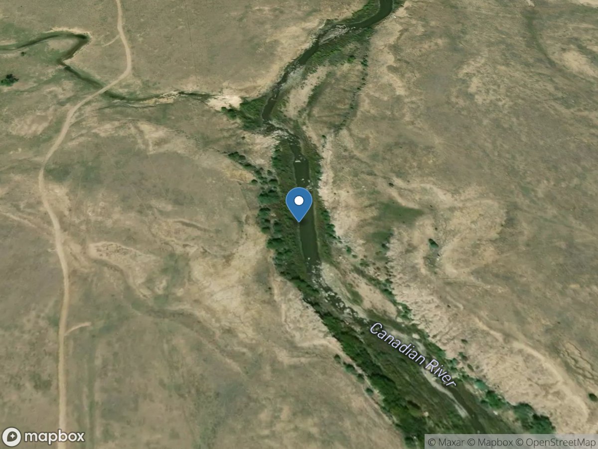 Canadian River near Taylor Springs, NM location