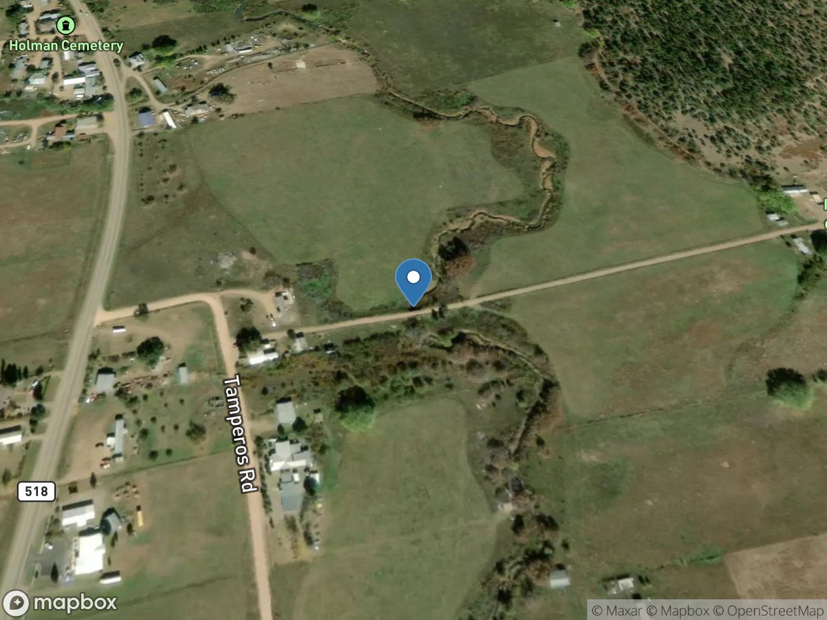 Mora Creek at Holman, NM location