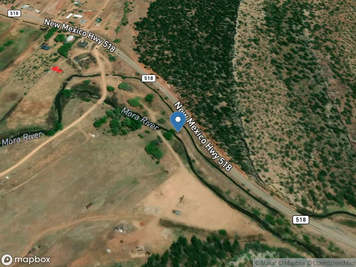 Mora River at LA Cueva, NM location