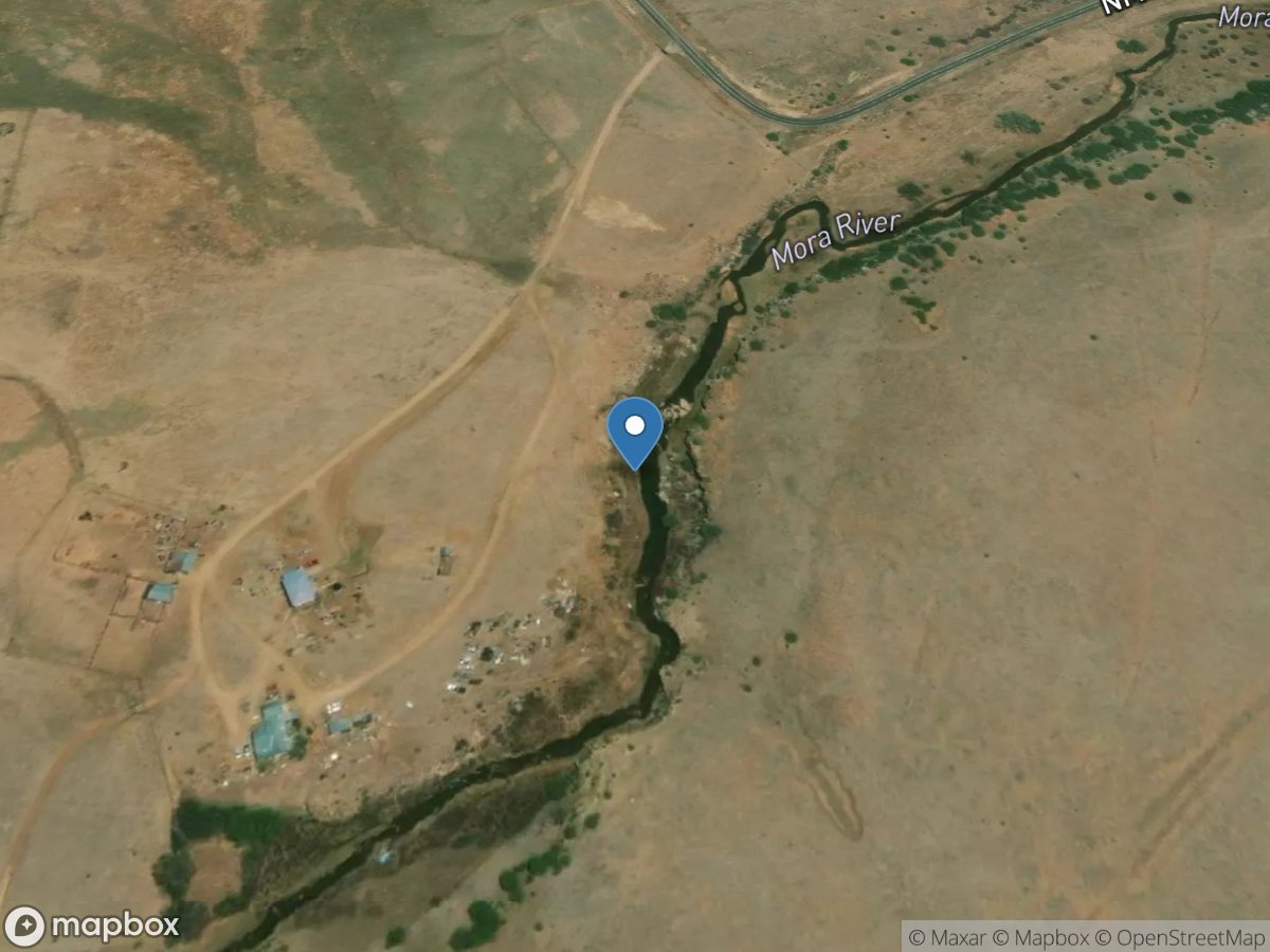 Mora River near Golondrinas, NM location