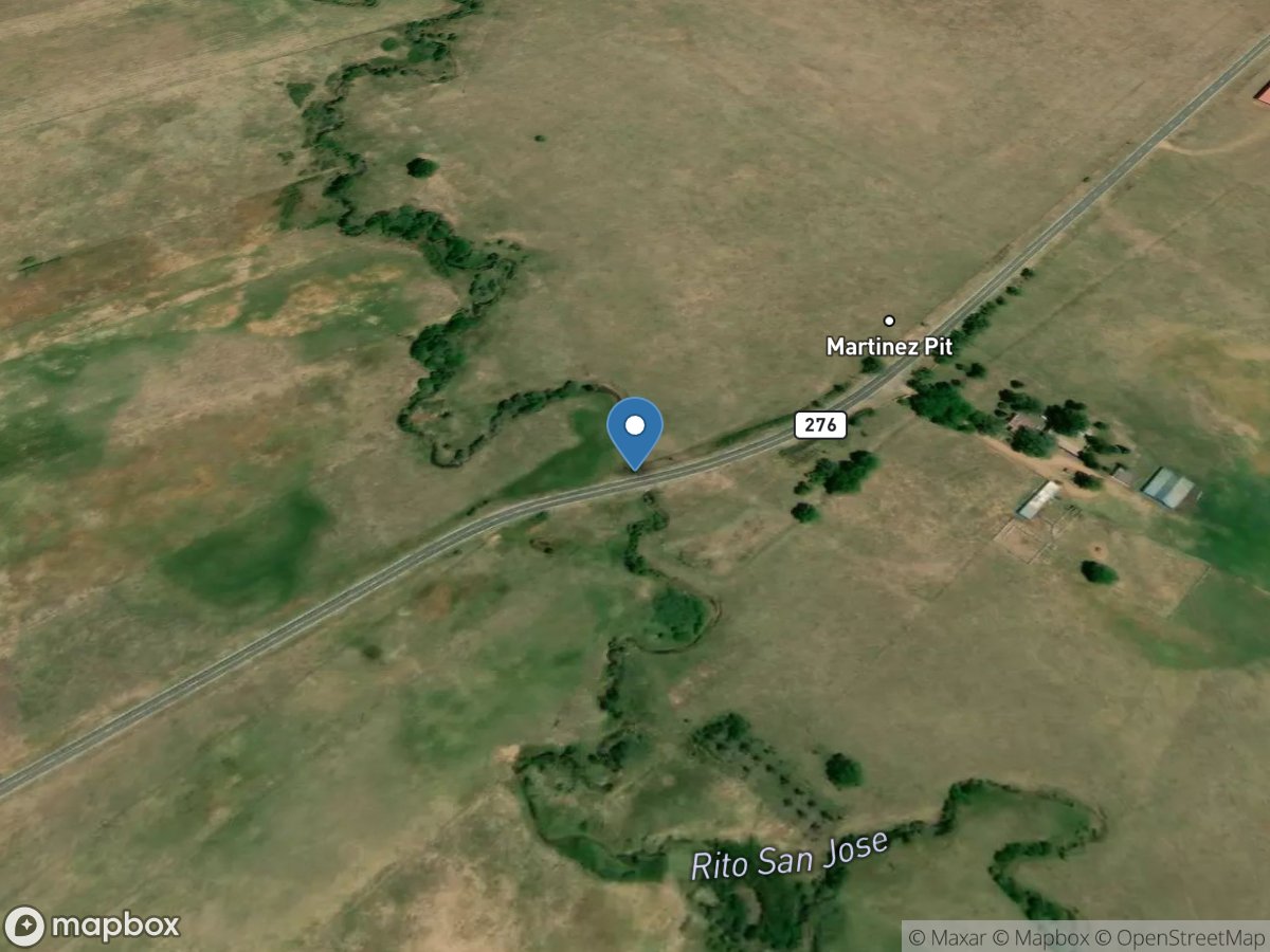 Rito San Jose at Lower Rociada, NM location