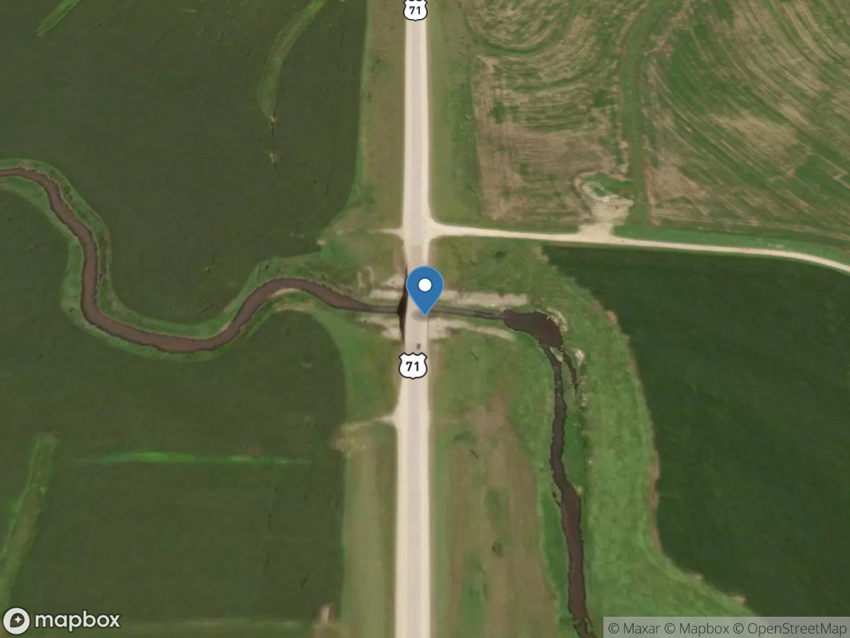 Brushy Fork Creek near Templeton, IA location