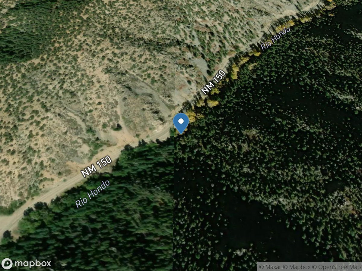 Rio Hondo near Valdez, NM location