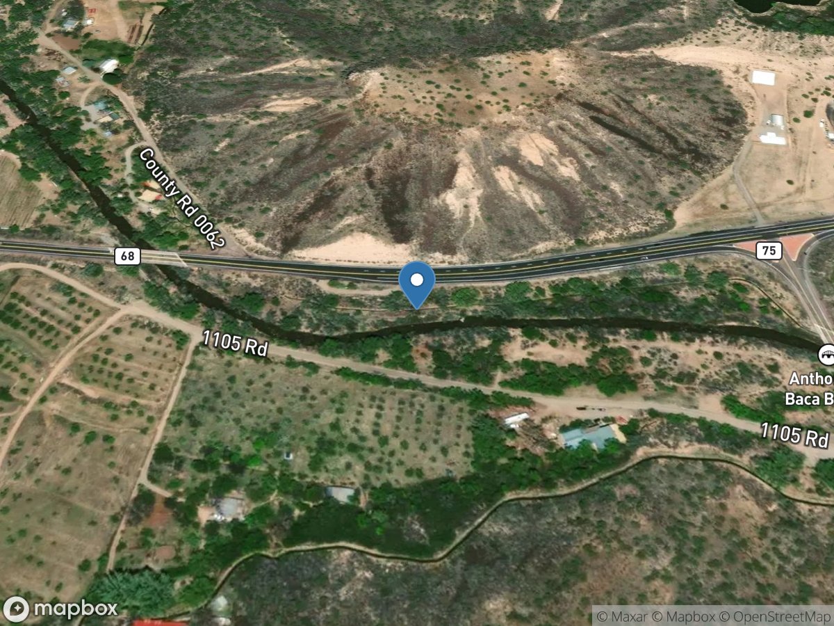 Embudo Creek at Dixon, NM location