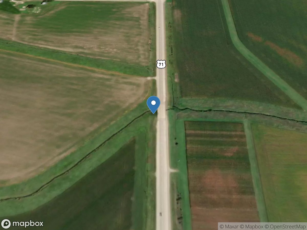 Middle Raccoon River Tributary at Carroll, IA location