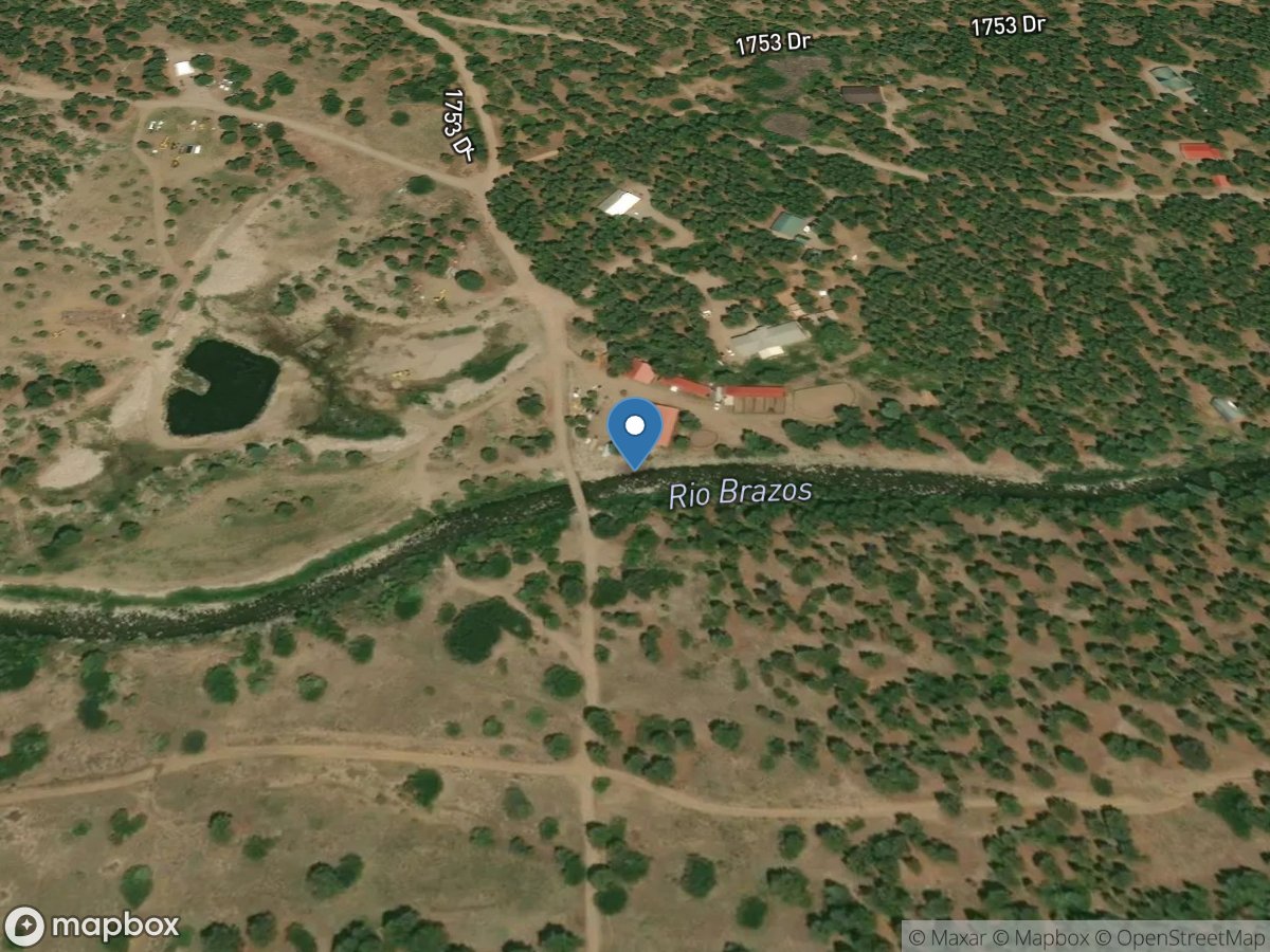 Rio Brazos at Fishtail Road near Tierra Amarilla, NM location