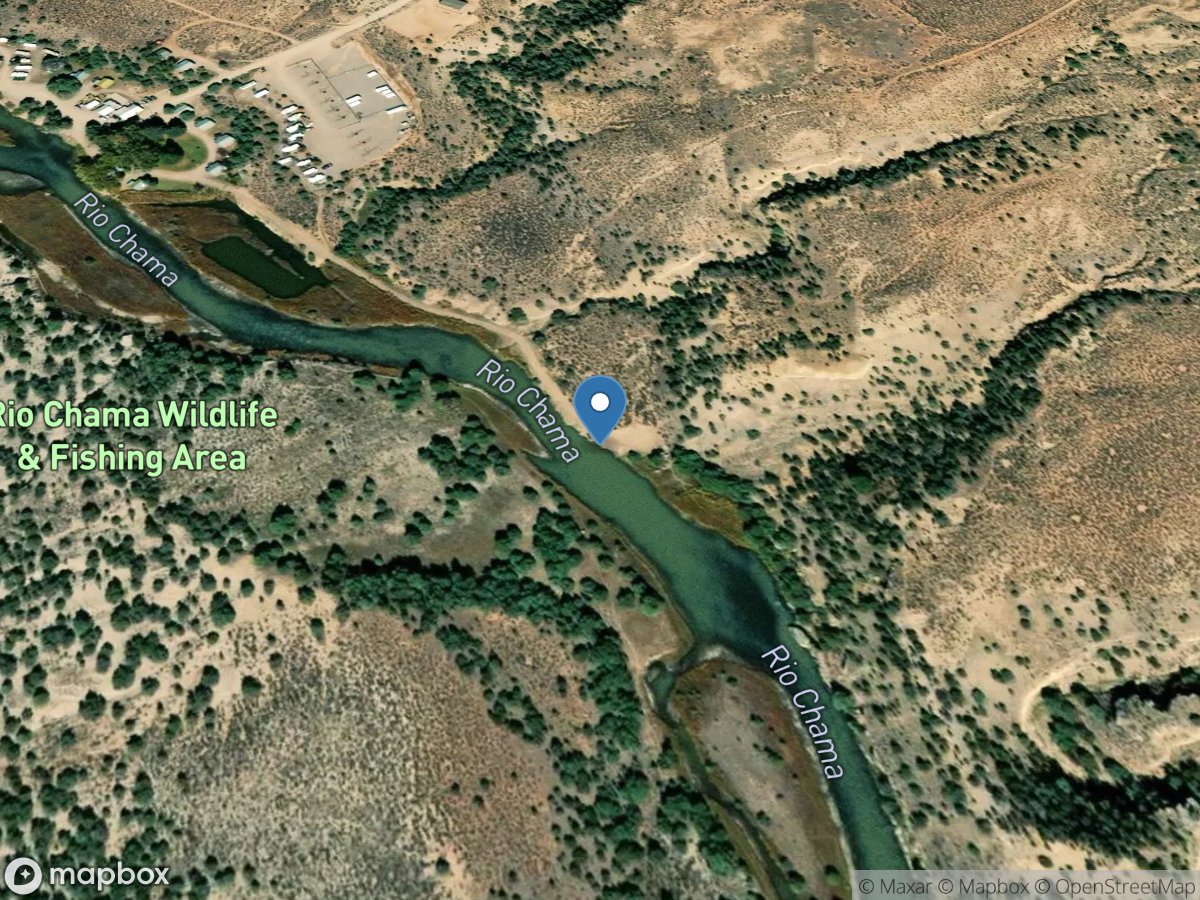 Rio Chama below El Vado DAM, NM location