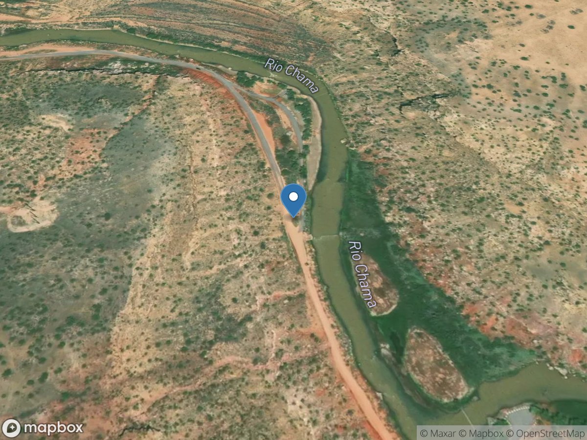 Rio Chama below Abiquiu DAM, NM location