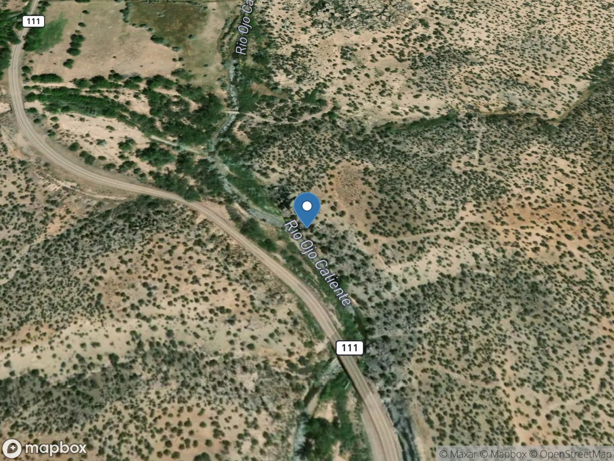 Rio Ojo Caliente at LA Madera, NM location