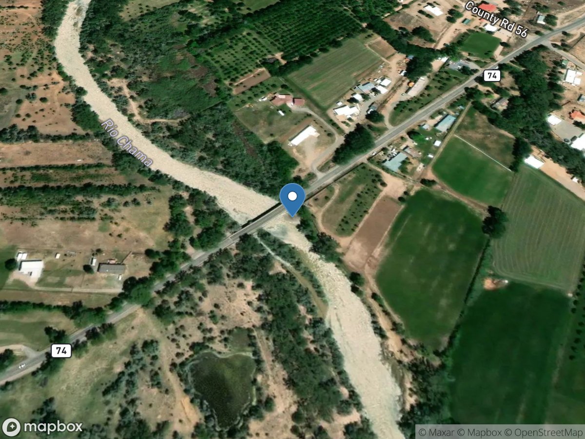 Rio Chama near Chamita, NM location