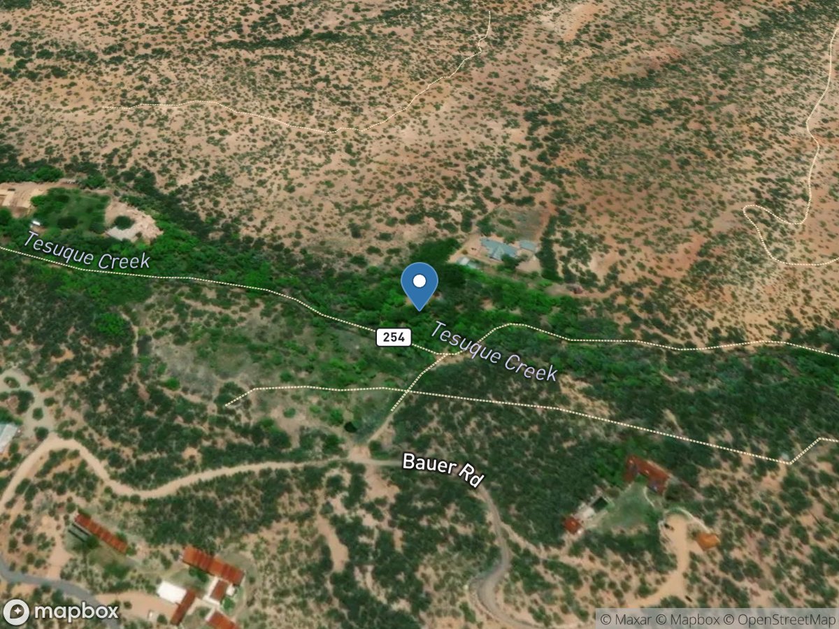 Tesuque Creek above Diversions near Santa Fe, NM location