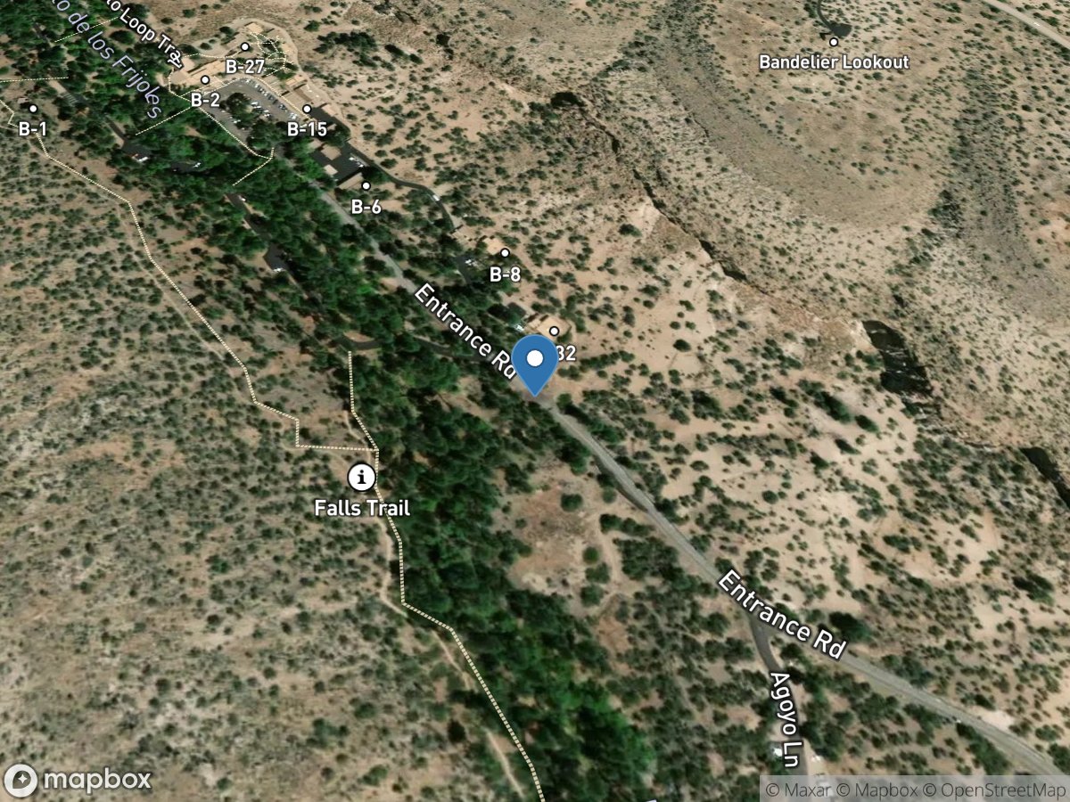 Rito DE Los Frijoles IN Bandelier Nat Mon, NM location