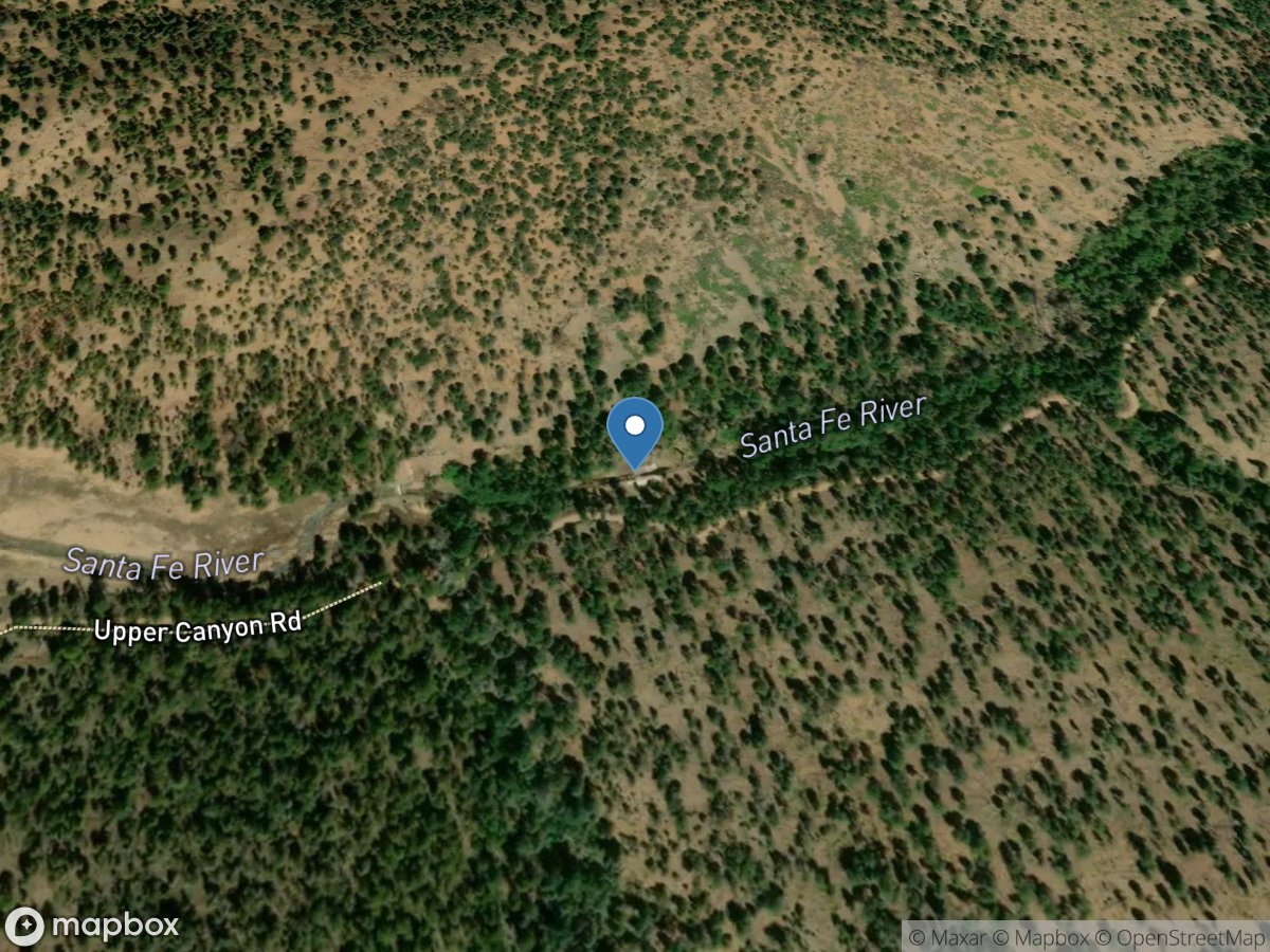 Santa Fe River above McClure RES, near Santa Fe, NM location
